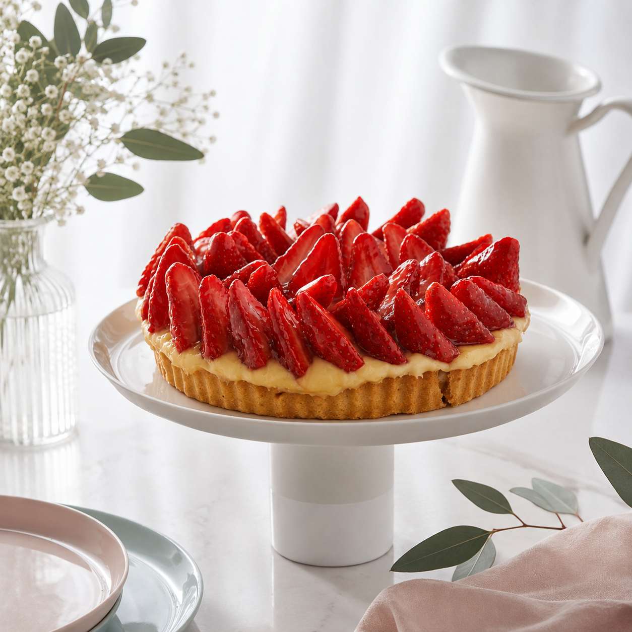 Çilekli Tart